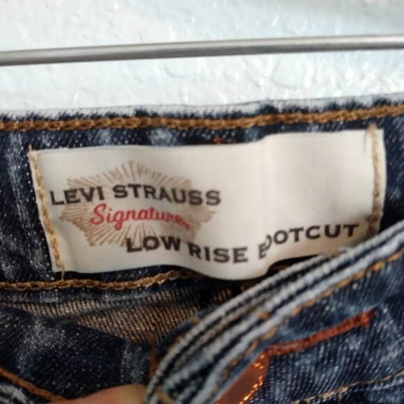 Levi Strauss Signature Lowrise Bootcut Denim Jeans Women's Size 8 - Picture 5 of 11
